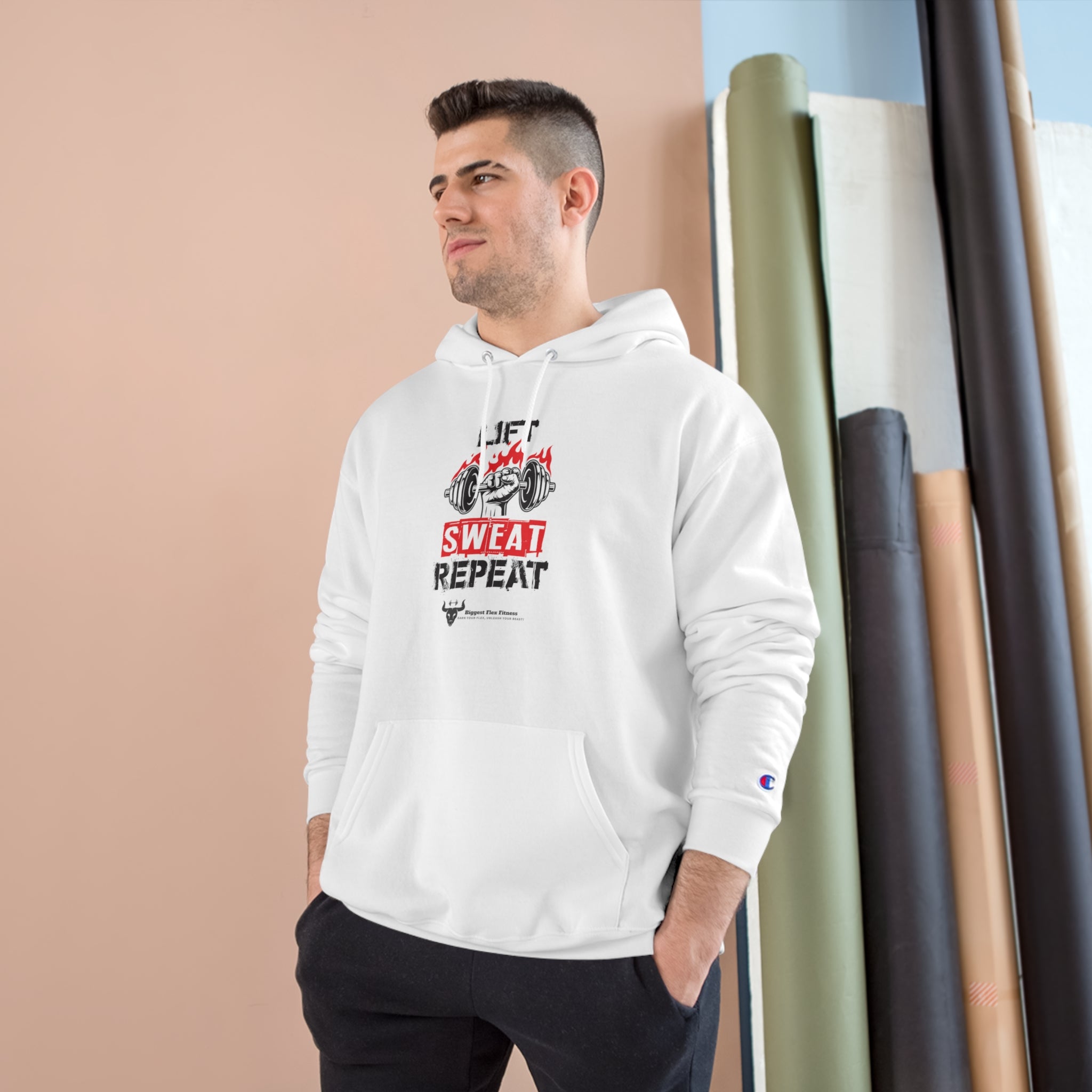 Lift Sweat Repeat-Champion Hoodie