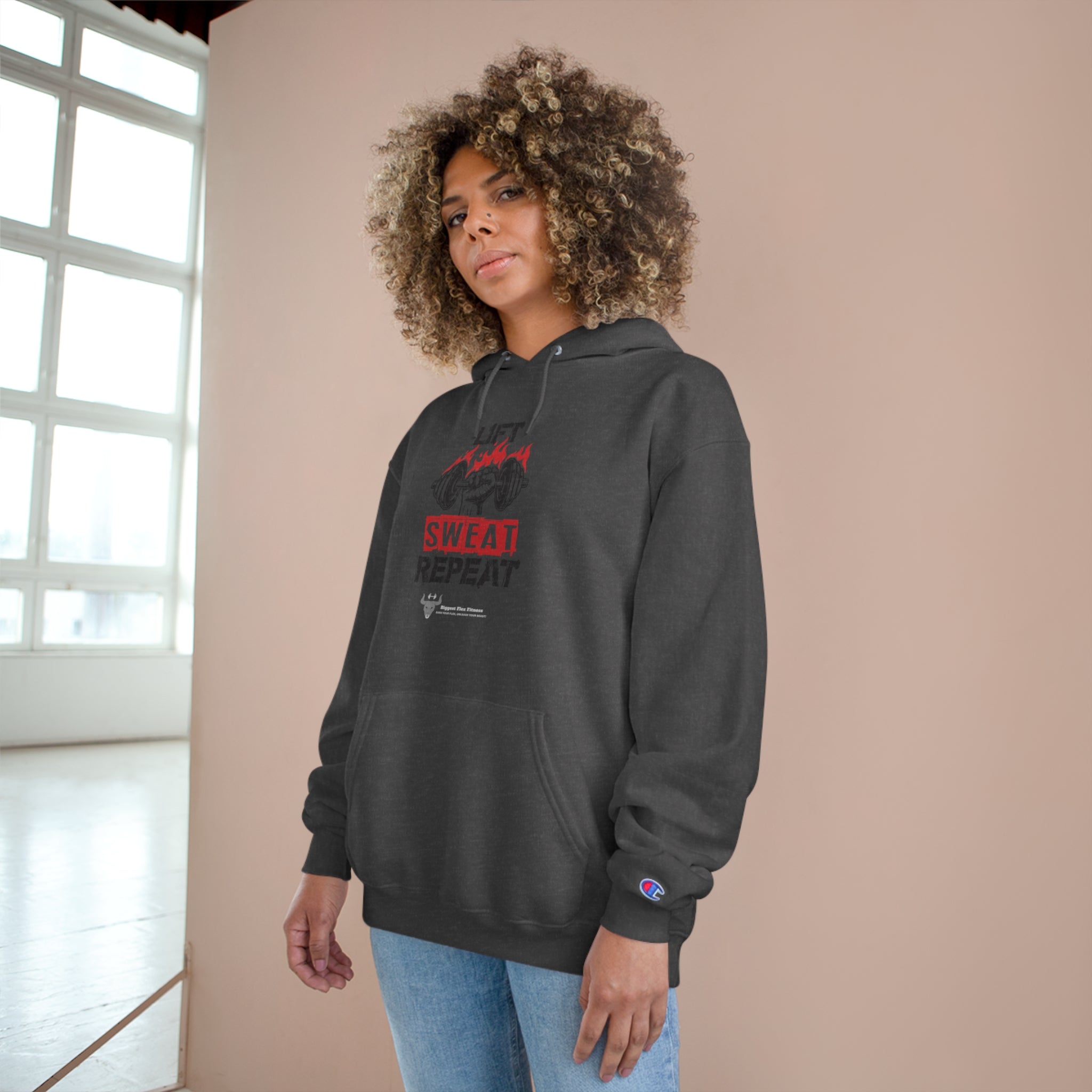 Lift Sweat Repeat-Champion Hoodie