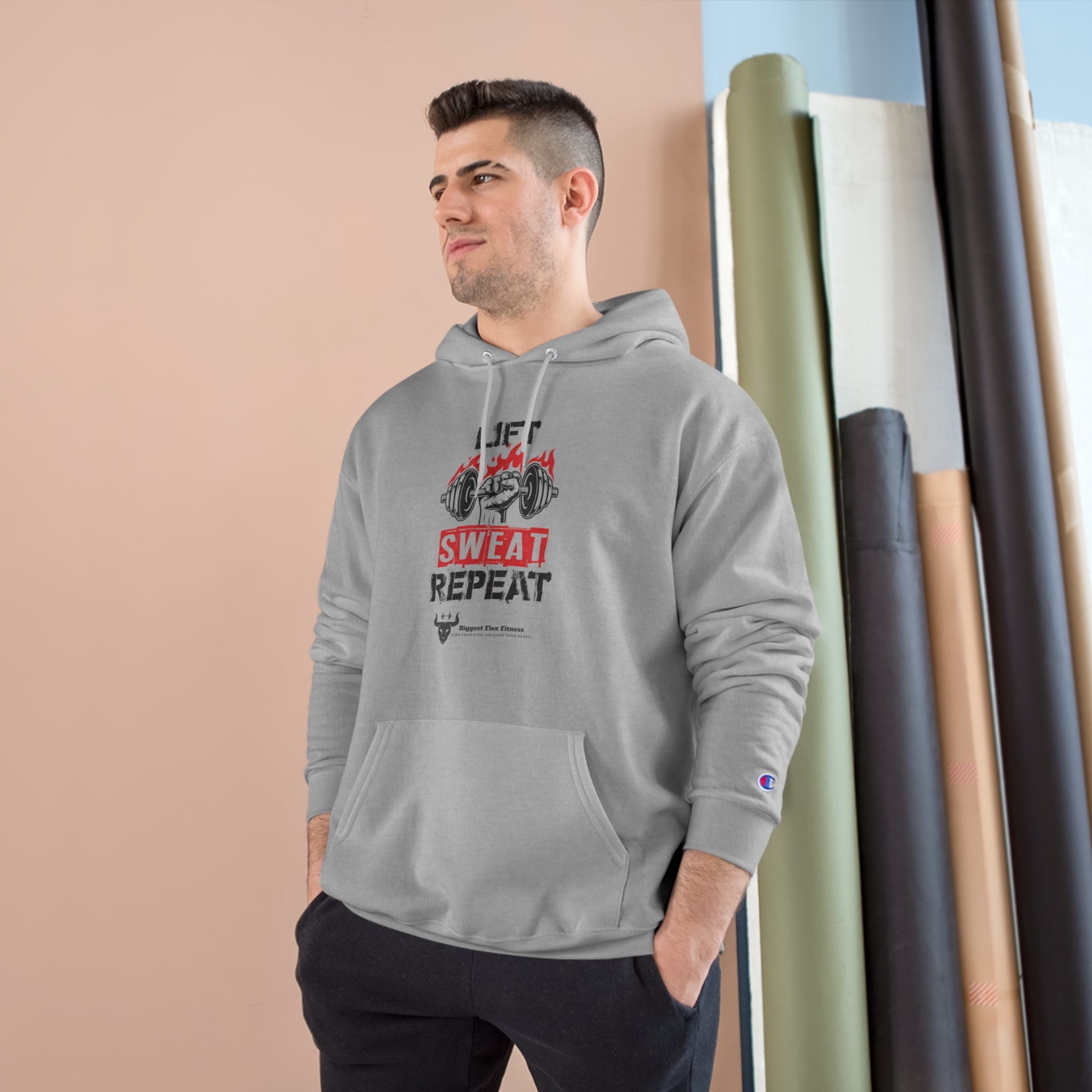 Lift Sweat Repeat-Champion Hoodie