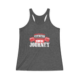 Fitness is my Journey- Women's Tri-Blend Racerback Tank